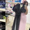 Pöttyös átlapolós maxi ruha – több szín