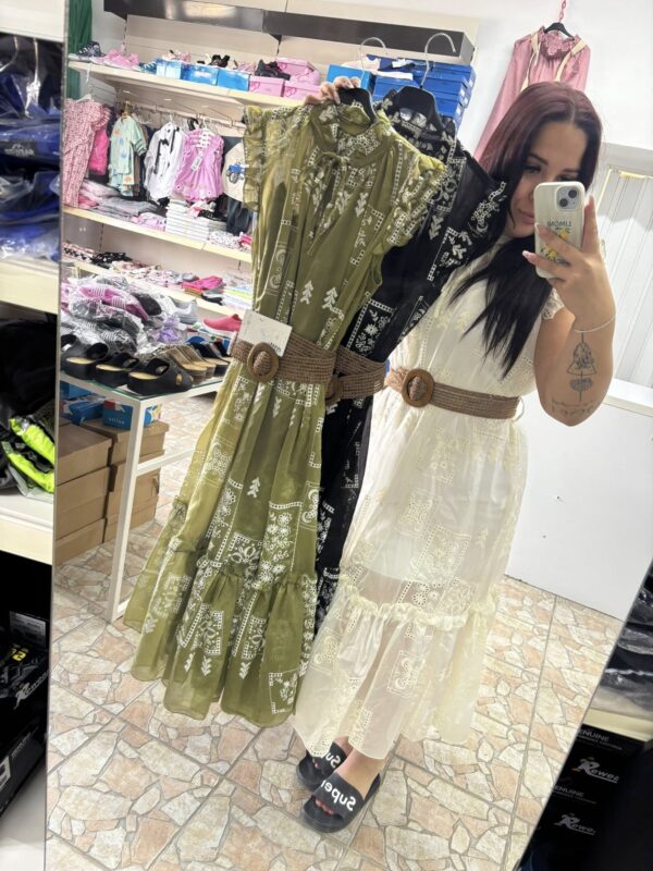 Boho horgolt maxi ruha – több szín